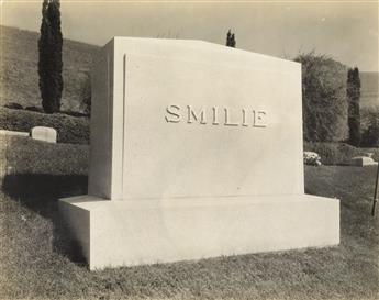 (SALESMANS SAMPLE--BURIAL MONUMENTS) A morbid and intriguing group of approximately 95 salesmans sample photographs, depicting mausol